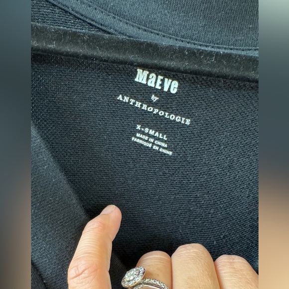 Maeve by Anthropologie black pullover peplum blouse - Picture 5 of 8